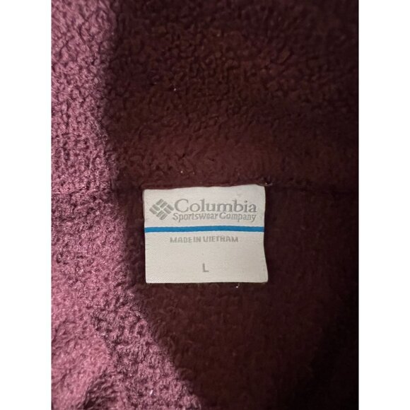 Columbia Men's Burgundy Full Zip Sweater - Picture 3 of 7